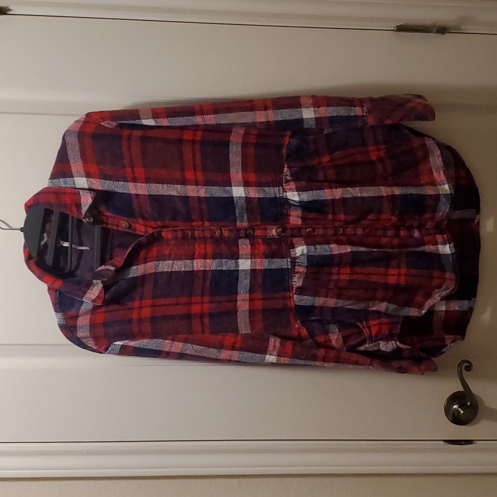 Free People plaid shirt